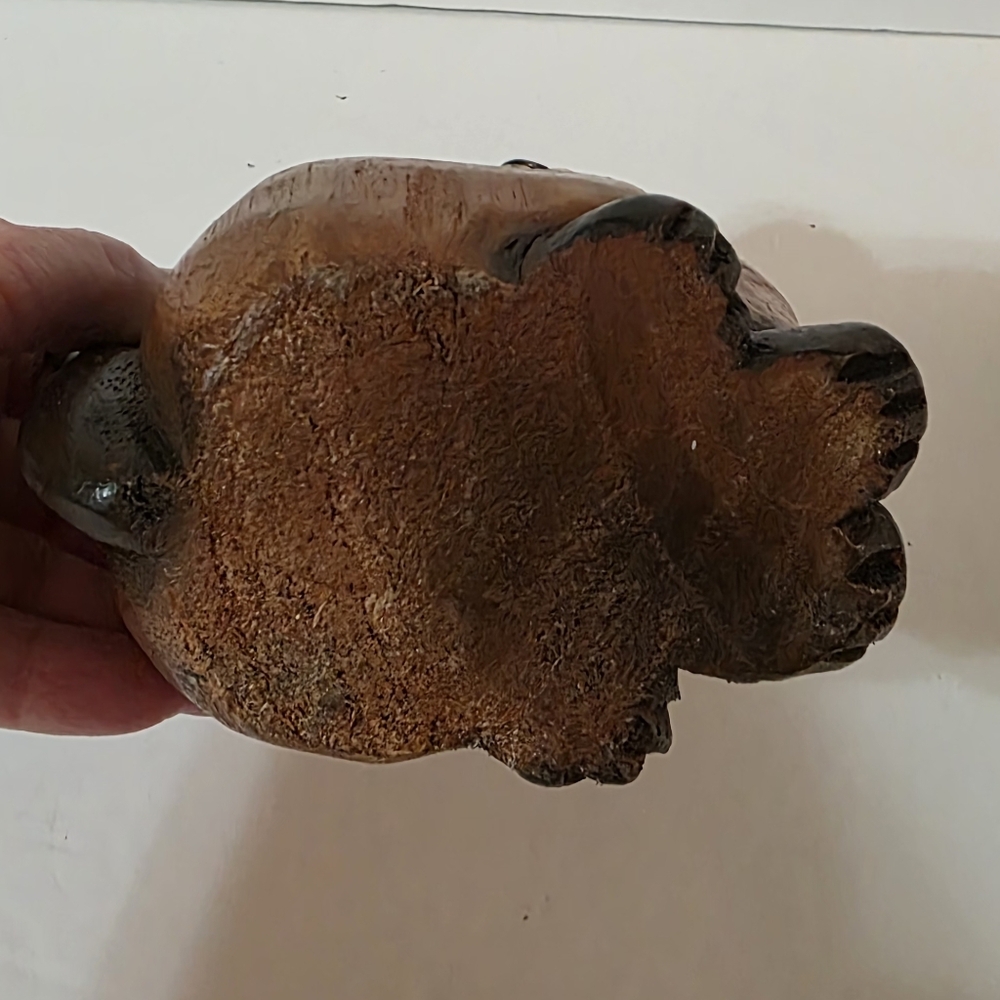 Vintage Wooden Cat Figurine Hand Carved - Picture 6 of 9